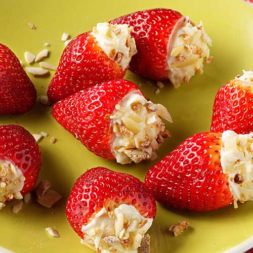 Stuffed Strawberries Snack Recipe The Laughing Cow Uk